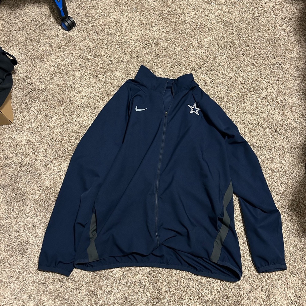 Dallas Cowboys Full Zip Windbreaker Style Golf Jacket (Nike)